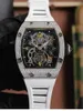 Orologi con movimento da uomo Diamond Luxury RM17-01 R i c h a r d Hollow Tourbillon Designer TRQU Nuovo orologio da polso montre ghiacciato di alta qualità 6p