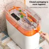 Contenedores de basura 13L Bote de basura inteligente Sensor de embalaje automático Cubo de basura Cocina Baño Cubo impermeable Herramientas de limpieza Cubo de basura Hogar 231216