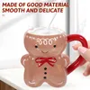 Wine Glasses Ceramic Coffee Cup Gingerbread Man Shape Mug Christmas Household