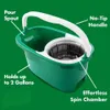 Esfregões para limpeza doméstica, kit tudo em um com cabeça de esfregão de microfibra premium e balde de polipropileno para lavagem de piso doméstico 231216