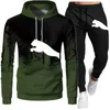 Heren Trainingspakken Lente Herfst Trainingspak Sweatshirt Set Splash Inkt Hoodies Joggingbroek 2-delig Pak Informeel Hardlopen Fitness Heren Sportkleding S-4XL