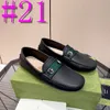 40Model 2023 Black Men Shoes Casual äkta läder Mens Designer Loafers Moccasins lyxvarumärke italiensk andas slip på båtskor