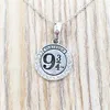 charms jewelry making Hary Poter Platform 9 3 4 925 Sterling silver couples dainty necklaces for women men girl boys sets pend305v