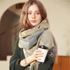 Berets Plaid Blanket Scarf Winter Fall Warm Scarfs For Women Soft Large Tartan Shawls