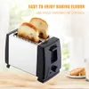 キッチンパンメーカー2スライスダブルサイドベーキングトースター自動調理トースター高速暖房ステンレス鋼ワイドスロットキッチンクッキングアプライアンス231216