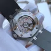 BFf herenhorloge automatisch cal. 3120 automatisch uurwerk saffierglas waterdichte herenhorloges rubberen band grijze wijzerplaat polshorloges