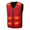 Gilet da uomo 10/12 posti Gilet autoriscaldante Uomo Donna Giacca riscaldata USB Abbigliamento termico Caccia invernale M-4XL