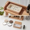 Jewelry Pouches Wedding Wooden Box With Soft Interior Holder Ring Tray Boxes Storage For Necklace Earring Bracelets