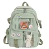 Skolväskor Kawaii Ahetic Women Ryggsäck Hool Bag For Teen Girls Japanese Korean Rucksack Student Bookväskor Söta Mochila