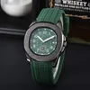 Męskie zegarek Watch Watch Designer 40 mm kwarcowy zegarek z logo pa luksusowy zegarek z pudełkiem i szafirowymi dziewczynami zegarki wysokiej jakości gumowy pasek