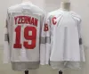 Top StitchMens Vintage 19 Steve Yzerman Maillots de hockey 75e anniversaire Accueil Maillot rouge Classique 1992 Nation Team 1984 Campbell Cousu C Pa