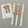 Super Leuke Push Gel Pen 0.5 Zwarte Inkt Knappe Ins Japanse Stijl Sneldrogende Handtekening Kawaii Schoolbenodigdheden