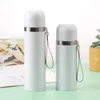 Bouteilles d'eau 100 pièces/lot Sublimation tasse droite couvercle de tasse 17oz/500ml 12oz/350ml bouteille voyage 18/8 en acier inoxydable isolé sous vide 2 parois