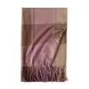 Berets Plaid Blanket Scarf Winter Fall Warm Scarfs For Women Soft Large Tartan Shawls