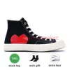 chucks Taylors Women Mens Designer Shoes Og Classic 1970s commes des garcons multi-heart mid whit