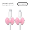 Accessoires pour cheveux, Protection de fil de cordon, câble de données de dessin animé, 5 couleurs, couverture pour Ipad20 13/12pro, large compatibilité