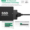 50 سم مصنع بيع مباشر USB 3.0 إلى SATA 7+15 دبوس كابل محول ل 2.5 بوصة HDD SSD عالية الجودة بسعر منخفض