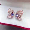 Boucles d'oreilles pendantes MeiBaPJ Tanzanite naturelle pierre précieuse luxueuse papillon pour femmes véritable argent Sterling 925 bijoux de mariage fins