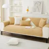 Fundas para sillas Funda de sofá de pana Espesada Antideslizante Cojín cálido Universal Simple Sala de estar Muebles Decoración Respaldo