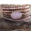 MD Fashion Boho Beaded Bracelet Handmade Mixed Natural Stones Crystal Stone Charm 5 Strands Wrap Bracelets Gift246x