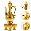 Wine Glasses Turkish Drink Set Vintage Tea Pots Jug Exquisite Golden Decanter Altar Sets Holy