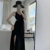 Dames badmode zomerjurk sexy backless verbandschema schema ontwerp sense little black noble robe feest banket strand strand