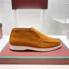 2024 primavera LP mocassino alto in pelle abrasiva scarpe da uomo slip-on pigro piatto casual scarpe singole designer di lusso nuove scarpe da guida da donna Taglie 35-46 + scatola