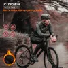 Calças de ciclismo X-TIGER Calças de ciclismo de inverno masculinas à prova de vento Lycra Fleece Calças térmicas para bicicleta Calças de moletom atléticas respiráveis Mantenha calças esportivas quentes 231216