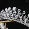 Hair Clips Bride Crown Head Plating Eda Crystal Accessories Women Wedding CZ Tiara