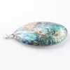 Pendentif Colliers YOWOST Zélande Naturel Abalone Shell Gemstone Perles Collier Bijoux De Mode Pour Femmes Chaîne 18 pouces IN3429