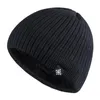 Berets Chapéu Masculino Inverno Plus Fleece Espessado Quente Ear-Protetor Cabeça Malha À Prova de Vento e Lã à Prova de Inverno