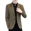 Trajes para hombres Blazer a cuadros Plaid Estilo británico Premium Simple Elegant Fashion Invention Performance Fit Slim Fit Jacket