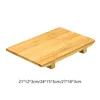 装飾的な置物寿司プレート多機能伝統的なテーブルオーガナイザー長方形の竹サービングトレイ