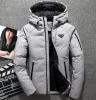 Vestes en duvet de canard blanc de haute qualité pour hommes, veste à capuche décontractée, épaisse et chaude, pour Sports de plein air, vêtements d'extérieur, Parkas