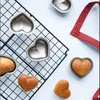 Baking Moulds 2/6pcs Lovely Heart Shape Metal Baking Pan for Pastry 3D Love Madeline Cookies Stamps and Cutters for Cake Decorations and Tools 231216