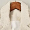 Kombinezony dla kobiet kobiety wiosna i letnia specjalna cena Tweed Lapel Podwójne bułki zwykłe Blazery