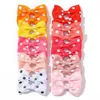 Accessoires pour cheveux 20 pièces/lot, ruban gros-grain de couleur unie, nœud papillon pour enfants, nœuds faits à la main, Barrettes pour bébés filles, épingles à cheveux, accessoires Po, ensembles cadeaux