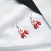 Kolczyki Dangle 6 par biżuterii świątecznej Zestaw biżuterii świątecznej Święty Święto Snowman Tree Snowflake Bowknot Drop Gifts