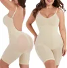 Women's Shapers Kobiety Body Pełne pokrycie kształtowanie uda Slim Body Suit Niski Back Backless Back Back Back Backsit