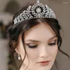 Pinces à cheveux diadèmes pour mariage, accessoires de mariée, zircone cubique, couronne de mariée de luxe, bandeau de princesse, coiffure de fête, diadème pour femmes