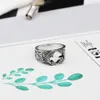 Gümüş kaplama yüksek kaliteli mücevher kişiliği moda trend yüzüğü kişiliği kız yüzüğü hediye moda takı tedariki 305g satmak