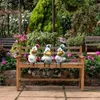 Dekorativa föremål figurer rolig kycklingdekor hartsharts tuppträdgård statyer utomhus gård konst gräsmattor skulpturer hemprydnader wacky 231216