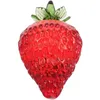 Party Decoration Strawberry Crystal Figur Fruit Statue Table Ornament