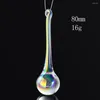 Chandelier Crystal 2PCS 80MM Electroplating AB Color Water Drop Glass Art Prism Faceted DIY Home Decor Sun Catcher Accessories