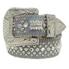 BB Simon BB Strap Men Women Rhinestones Designer Belt Western Bling Crystal Diamond Studded Belts