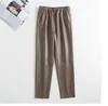 Womens Pants Genuine Leather Female Sheepskin Trousers for Women Loose Brown Spring Pantalones De Mujer Pph3958