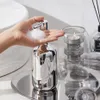 Liquid Soap Dispenser 300 500ml Bathroom Bottle Silver Plated Refill Shampoo Conditioner Empty Kitchen 231216