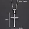 2024 Hot Fashion Cross Necklaces Men 14k Yellow Gold Chain Pendant Necklace For Men Jewelry Gift