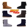 Designer tasman slippers women boots Australian Chestnut Fur Black sheepskin Children Ankle Boot Shoes Winter Ankle Booties