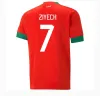 2023 قمصان كرة القدم المغرب 22/23/24 Maillot de foot ziyech boutaib camiseta de futbol boussoufa el ahmadi قميص كرة القدم S-2XL